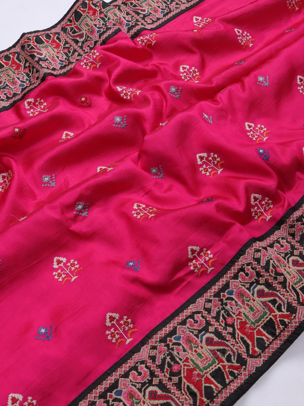 Pink Pure Silk Saree (Swara)