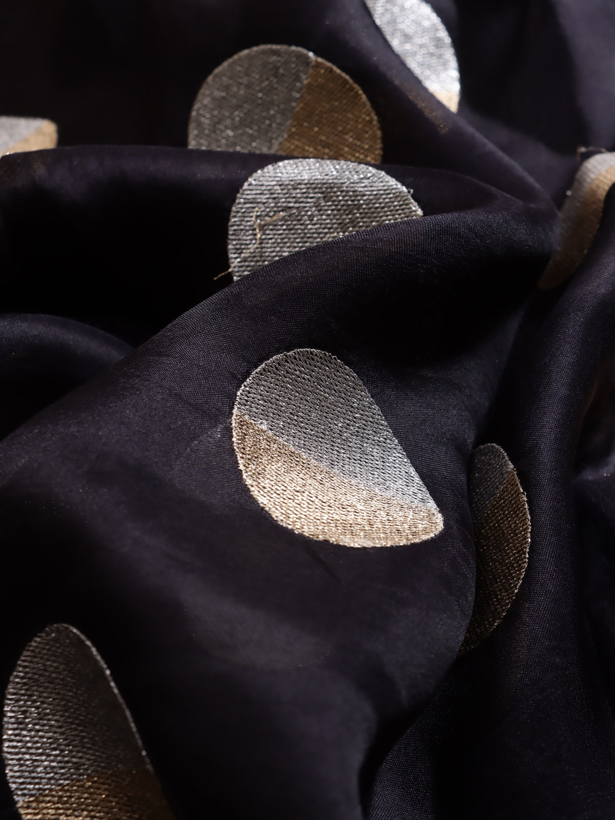 Black Pure Kora Organza Saree (Swara)