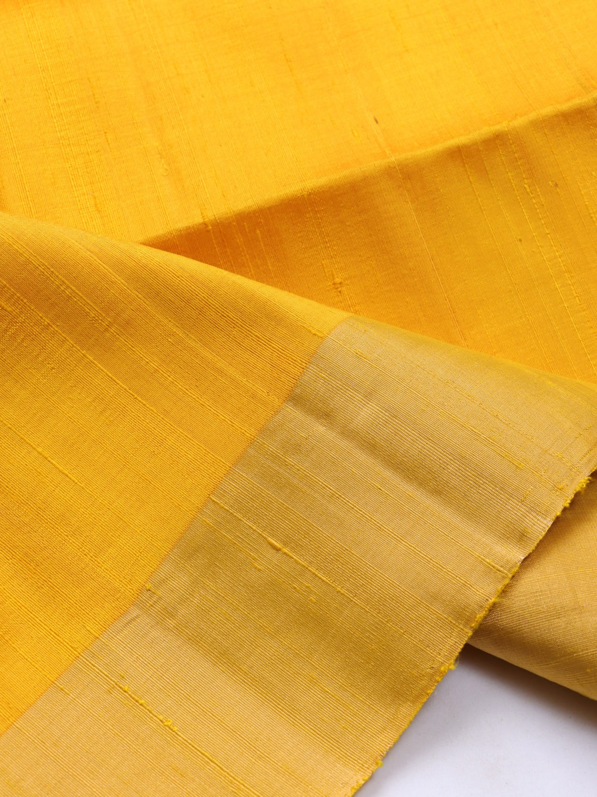 Yellow Pure Raw Silk Saree (Swara)