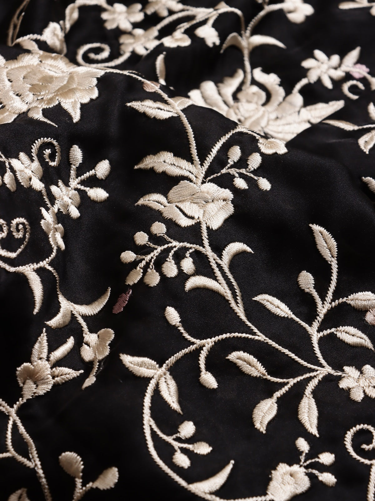 Black Parsi Work Georgette Saree (Swara)