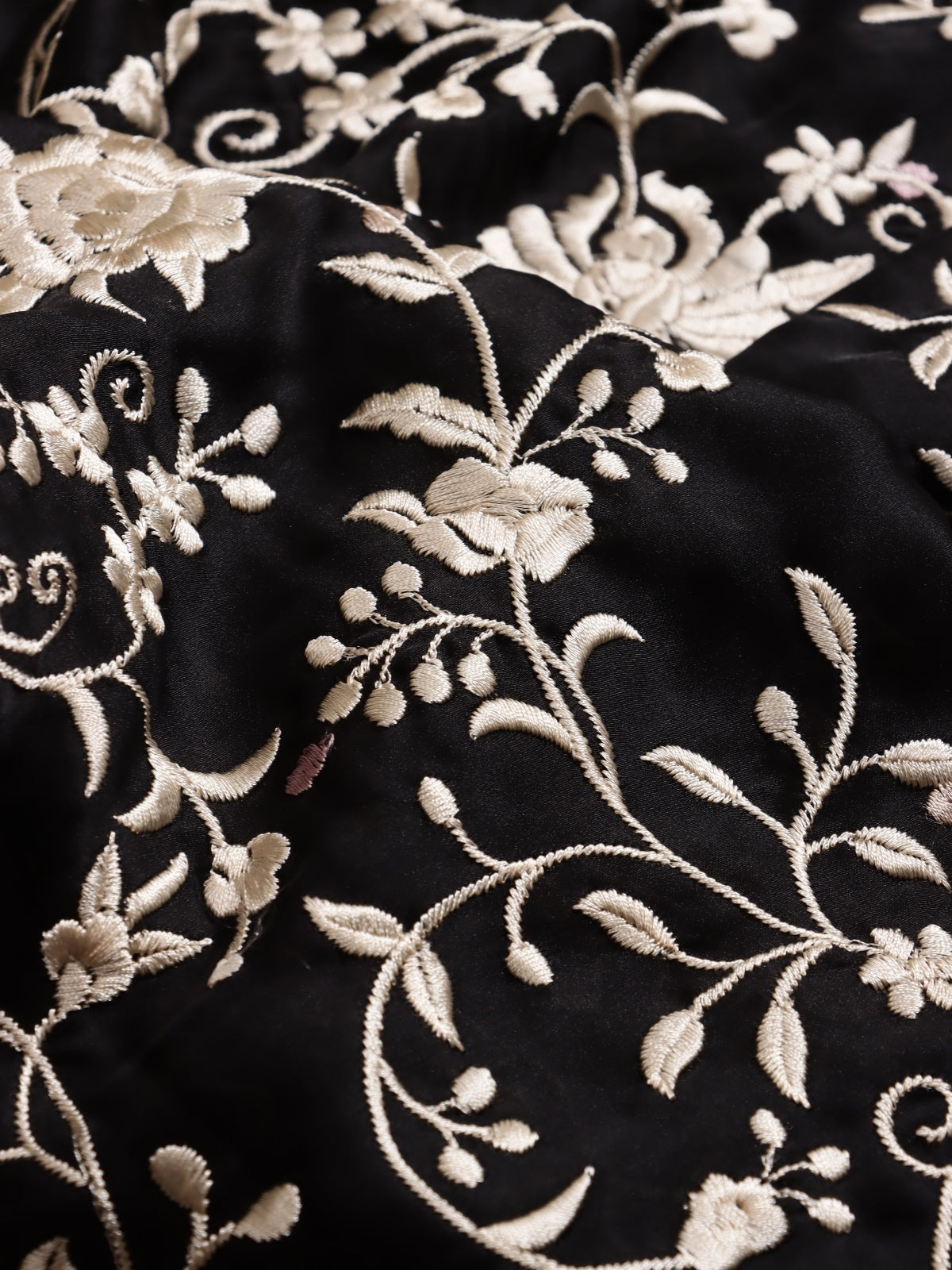 Black Parsi Work Georgette Saree (Swara)