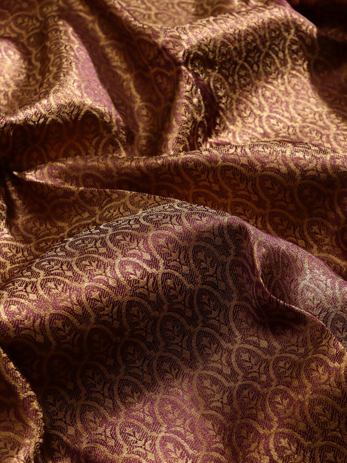 Brown Brocade Pure Kanchi Saree (Swara)