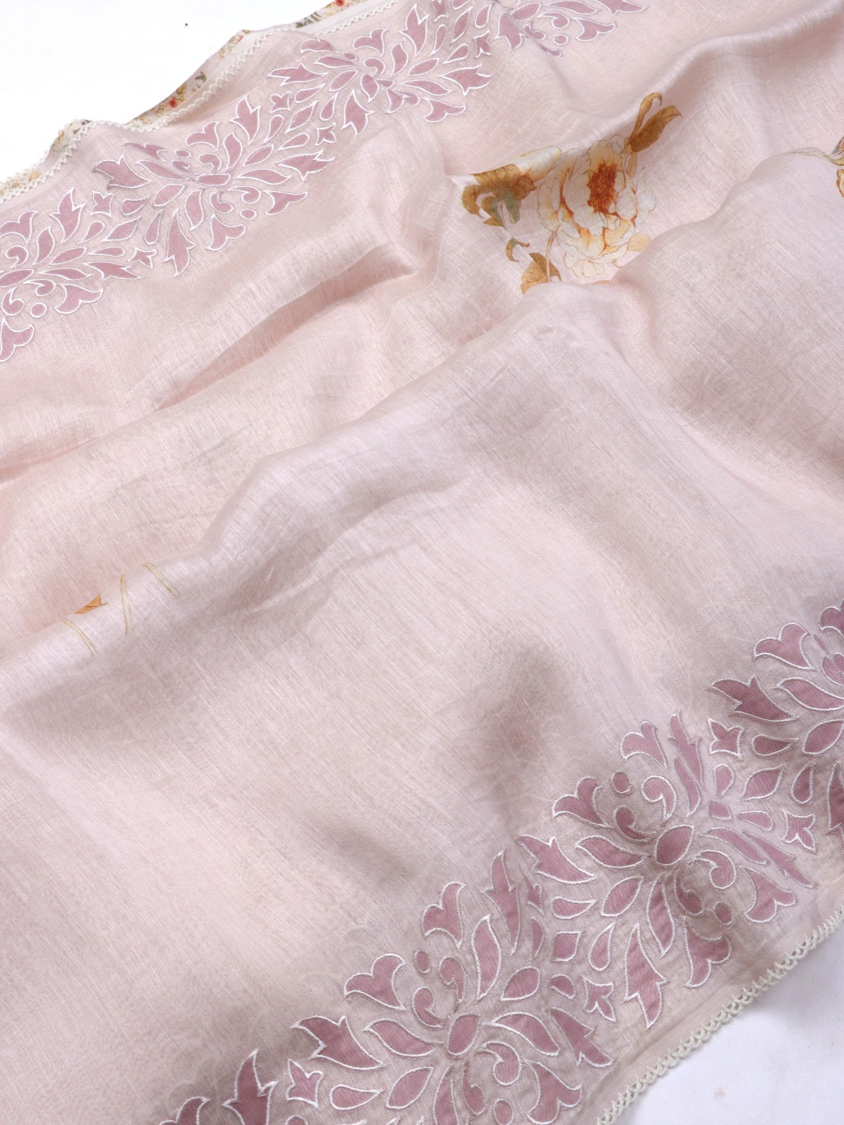 Pink Pure Mul Chanderi Saree (Swara)