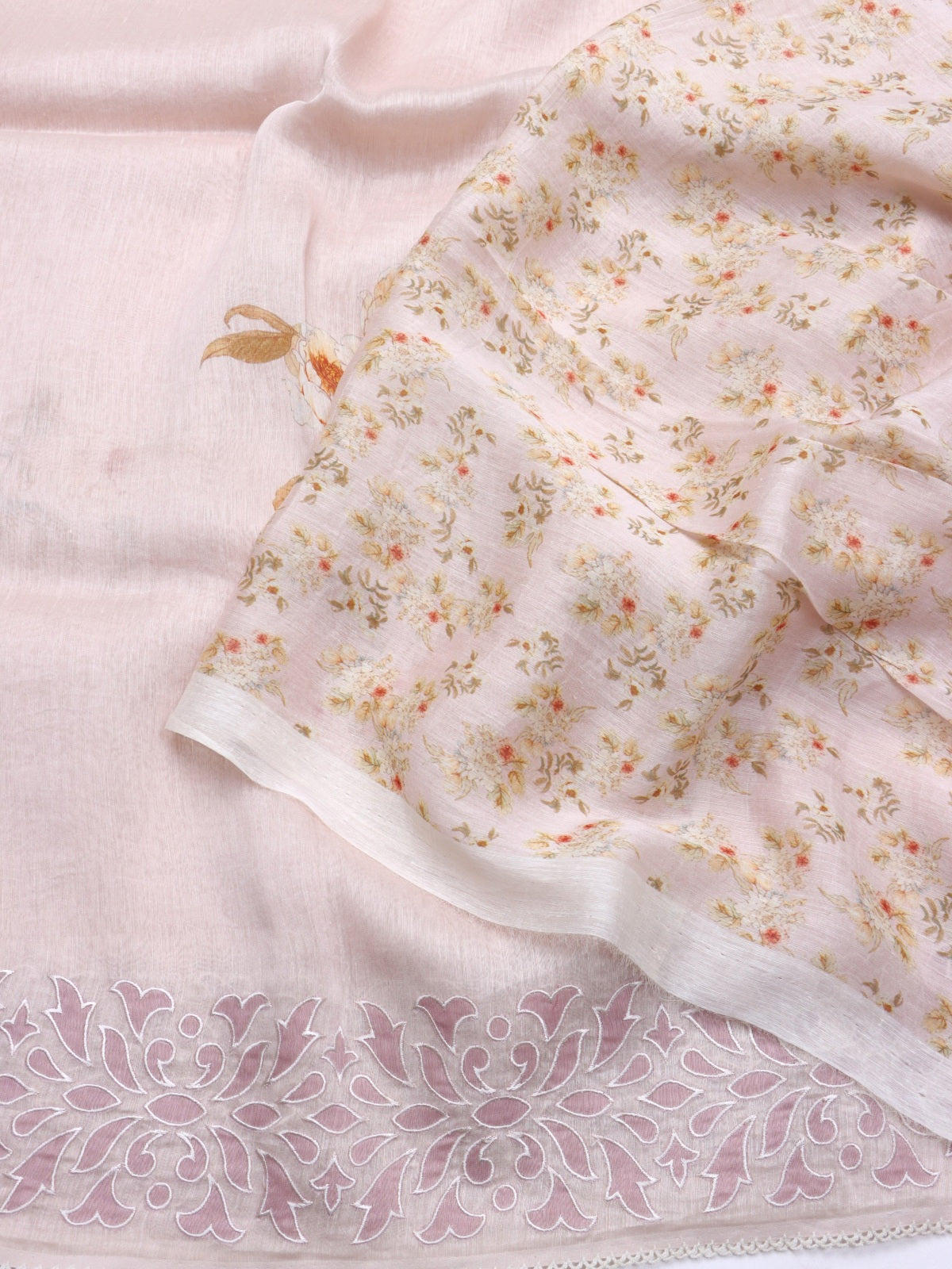 Pink Pure Mul Chanderi Saree (Swara)