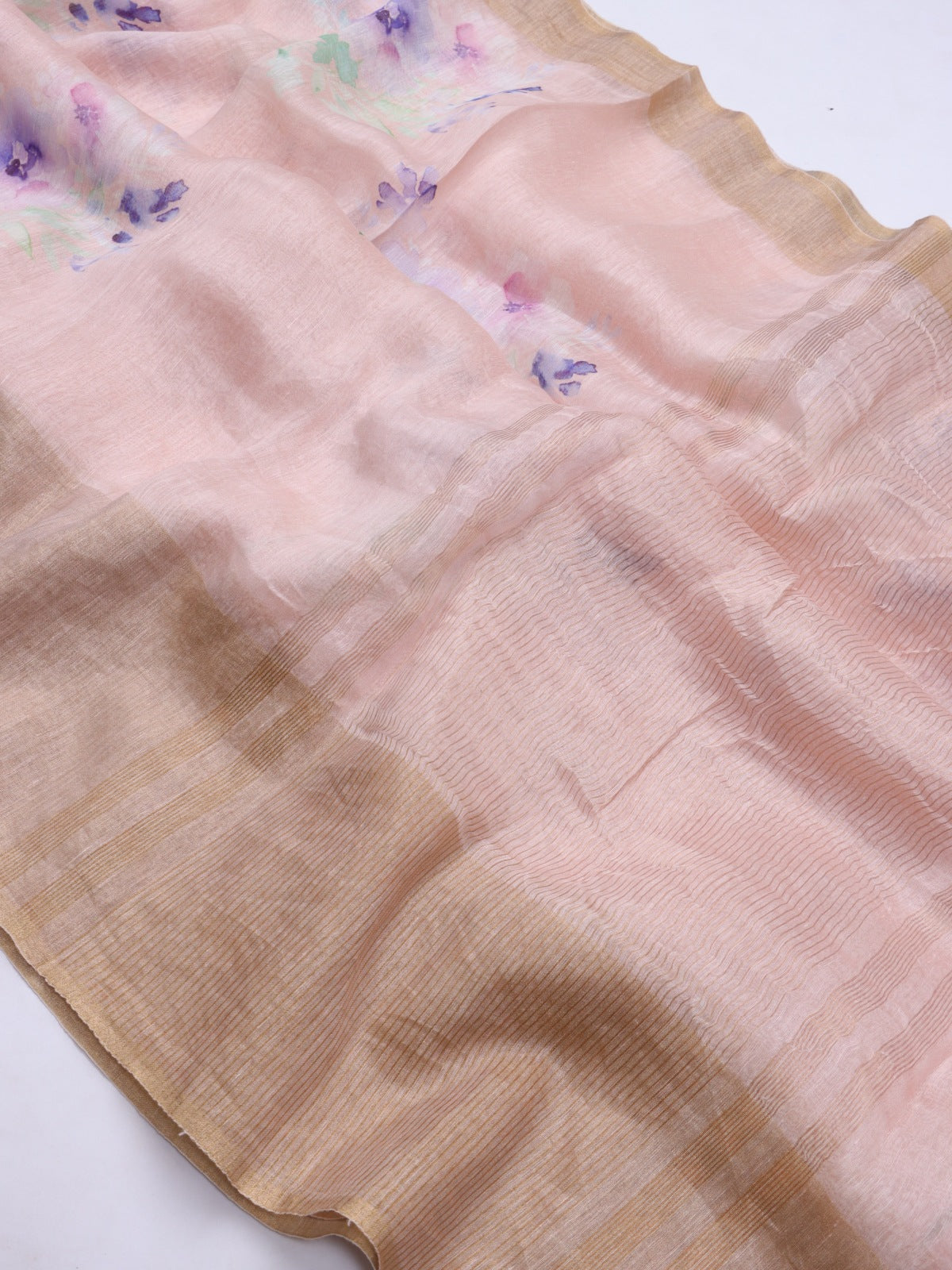 Pink Pure Mul Chanderi Saree (Swara)