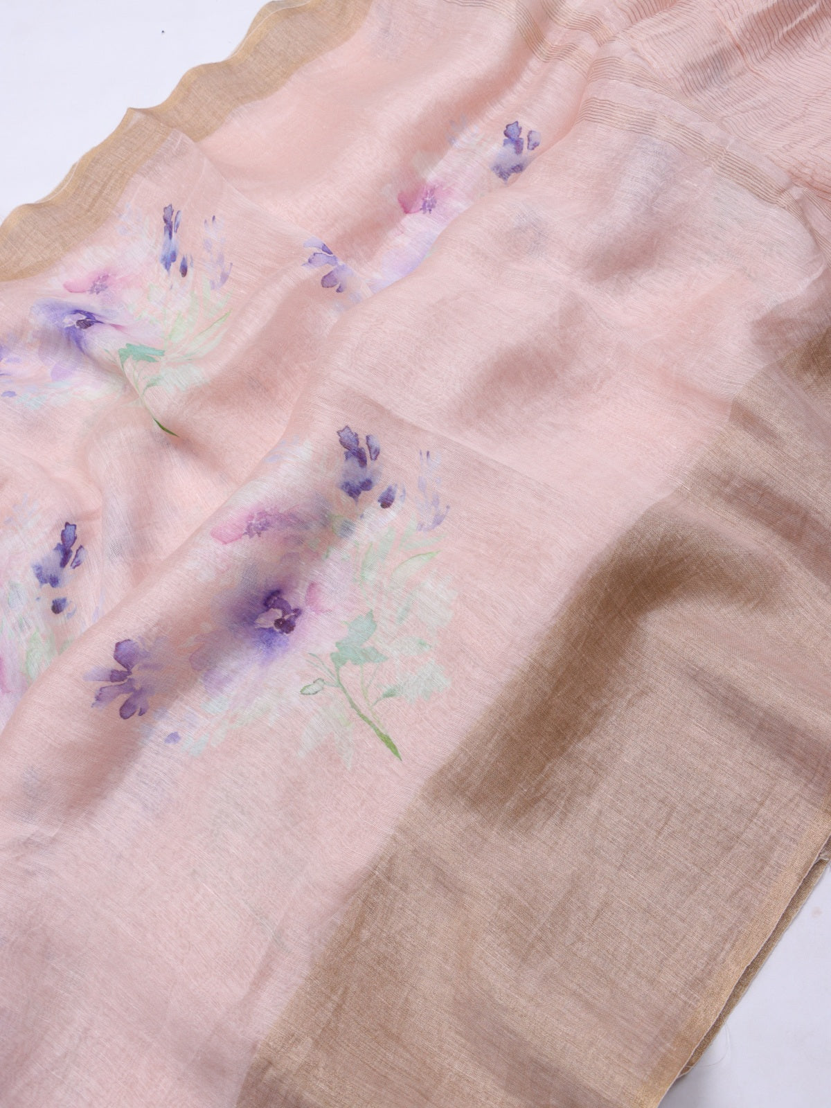 Pink Pure Mul Chanderi Saree (Swara)