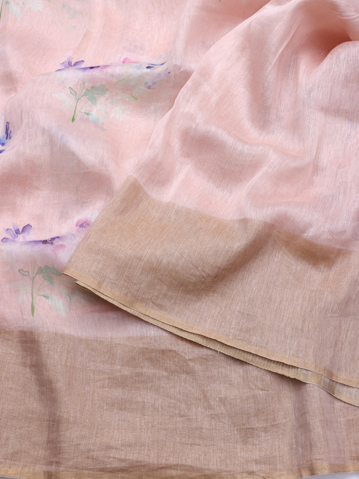 Pink Pure Mul Chanderi Saree (Swara)
