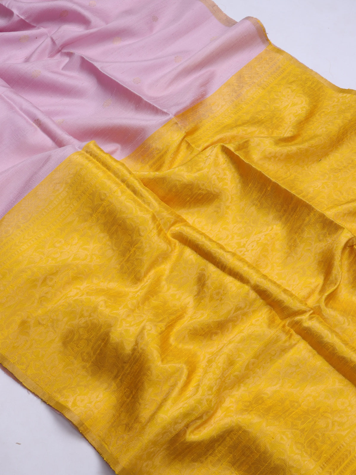 Pink Pure Raw Silk Saree (Swara)