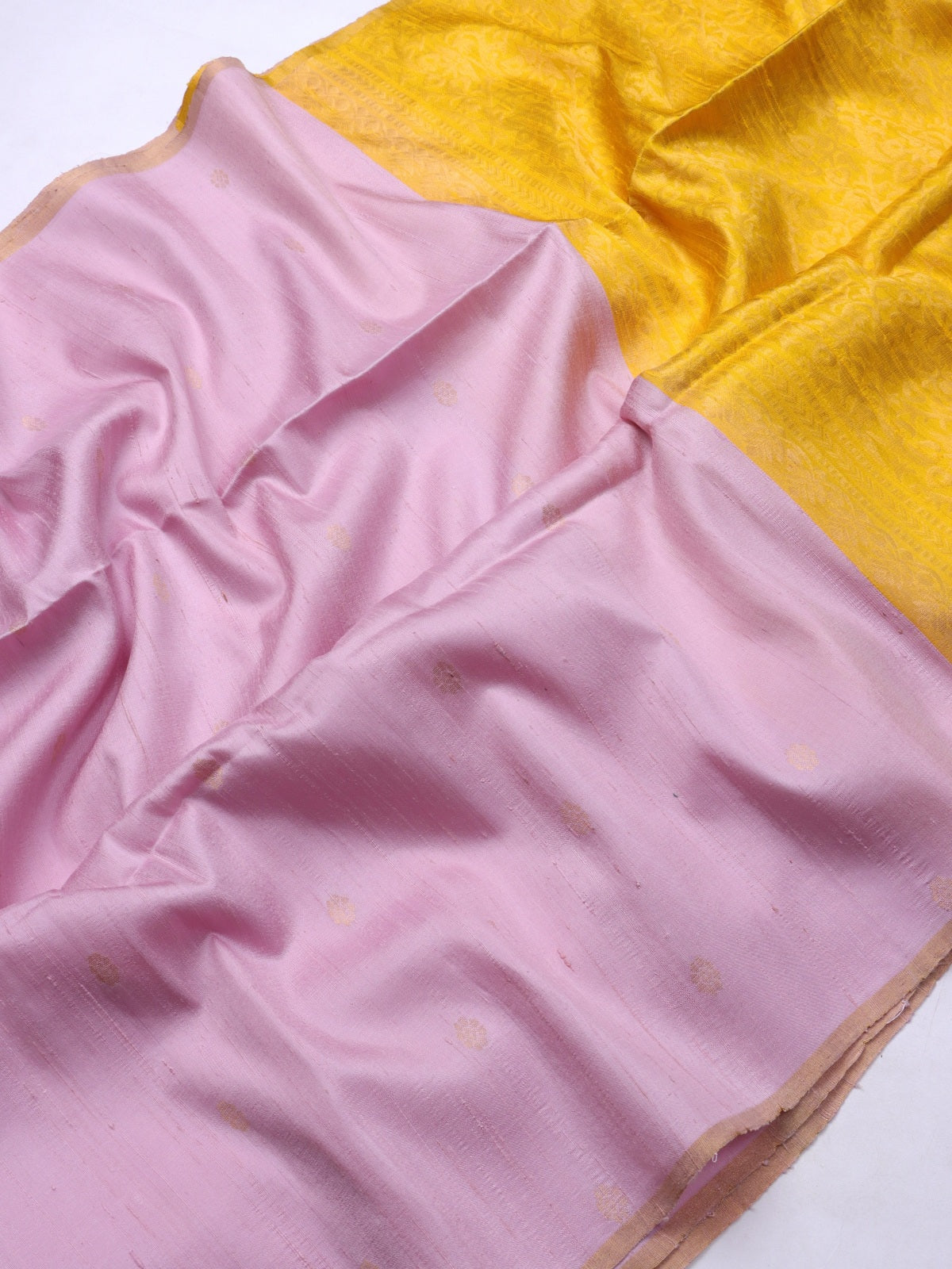 Pink Pure Raw Silk Saree (Swara)