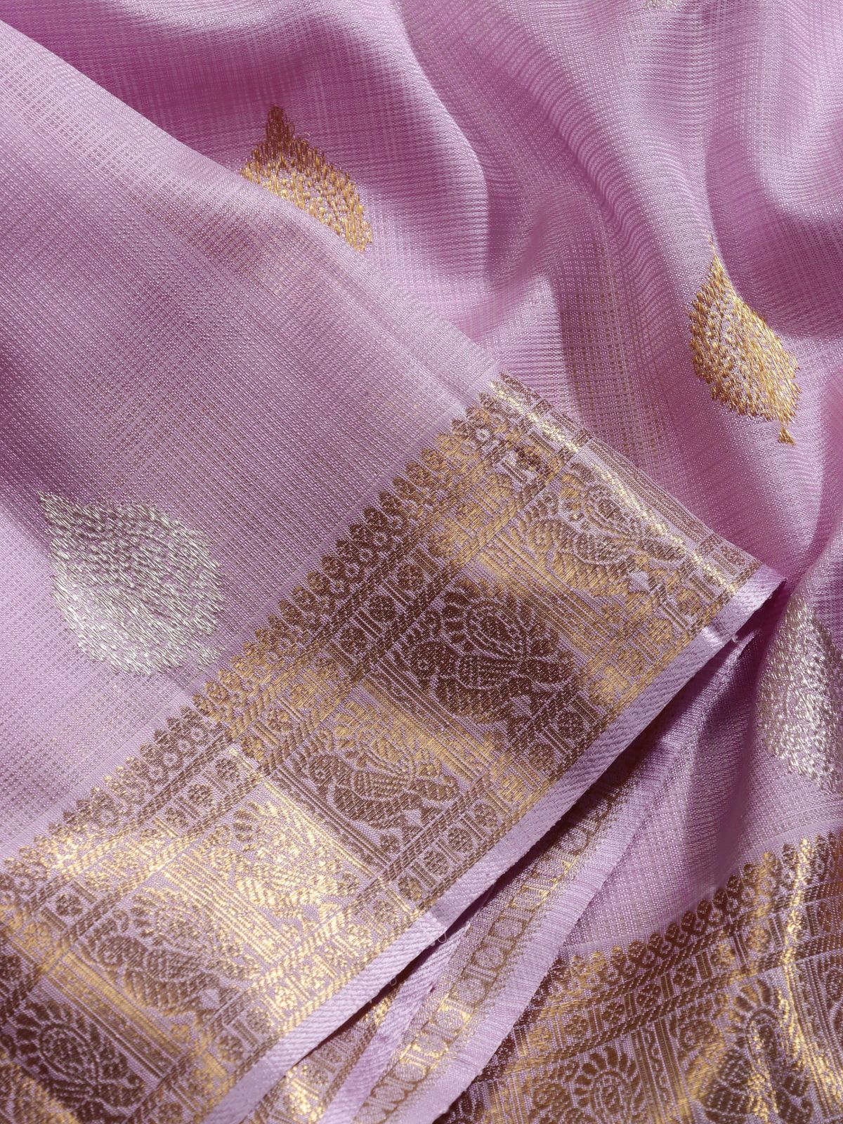 Baby Pink Pure Kora Organza Saree (Swara)