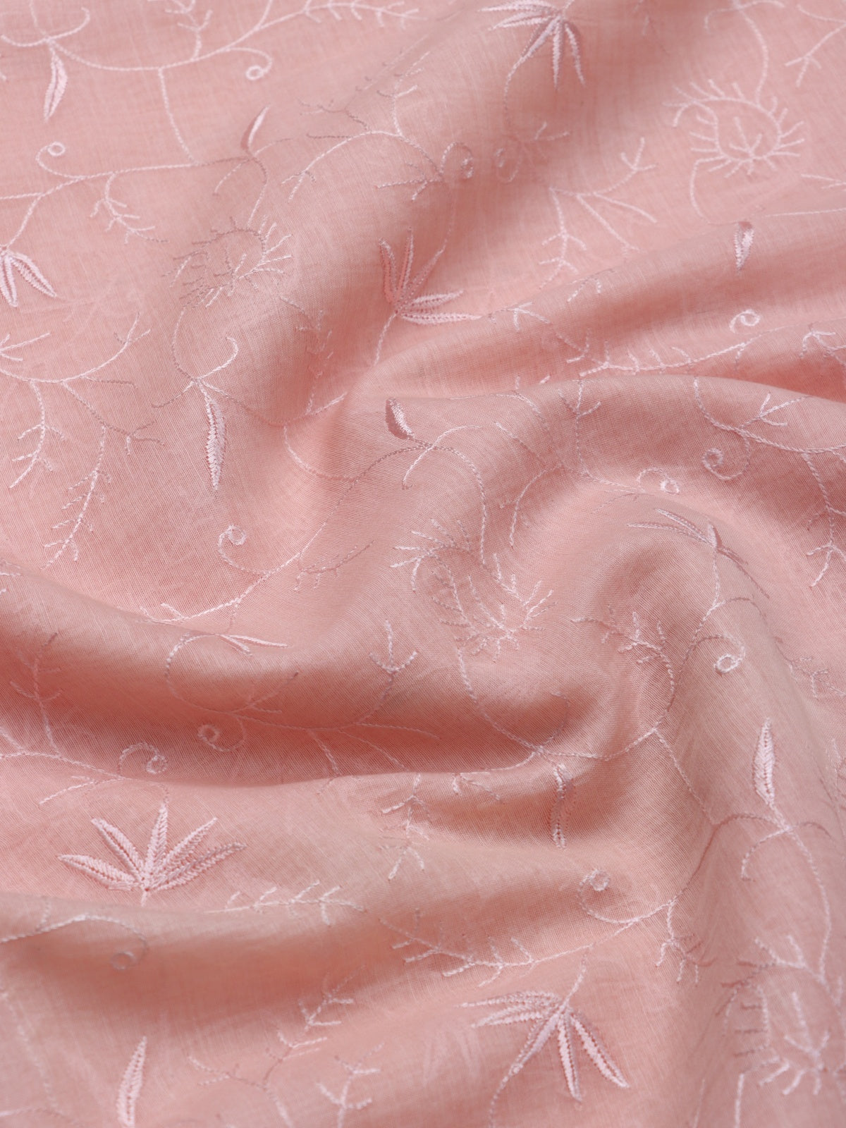 Peach Pure Mul Chanderi Saree (Swara)