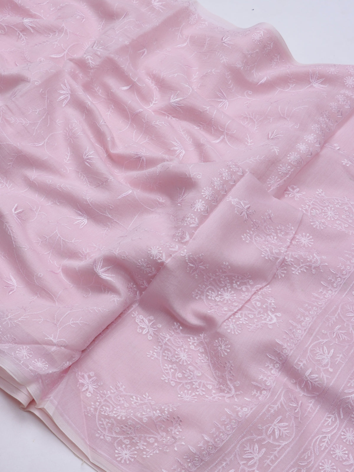 Pink Pure Mul Chanderi Saree (Swara)