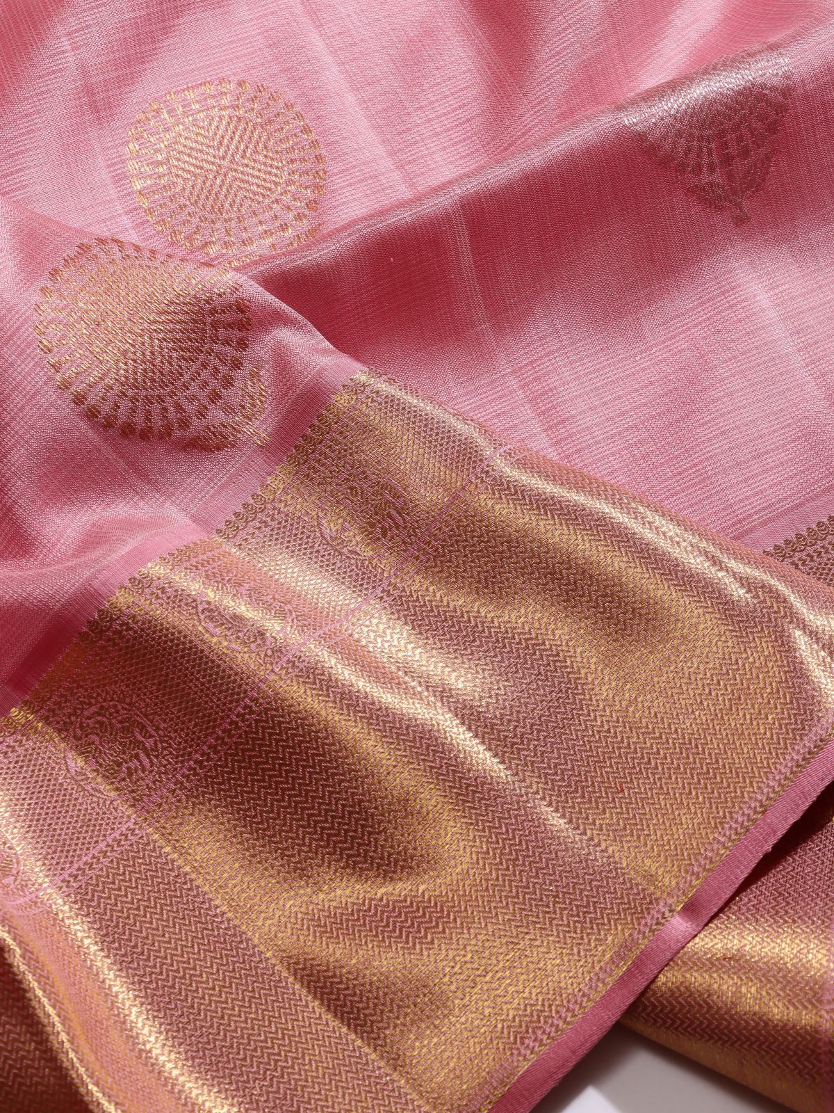 Pink Pure Kanchi Saree (Swara)