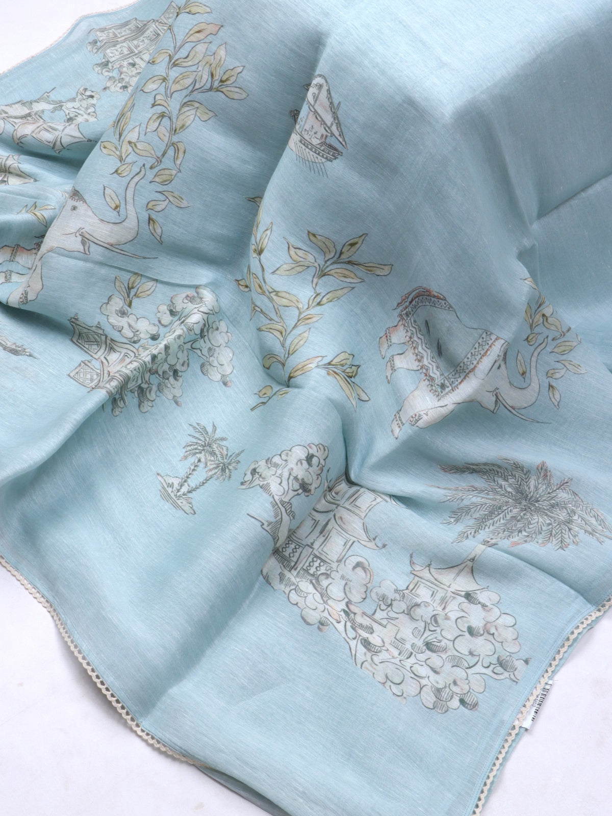 Blue Pure Mul Chanderi (Swara)
