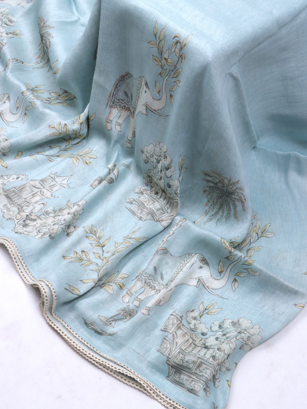 Blue Pure Mul Chanderi (Swara)
