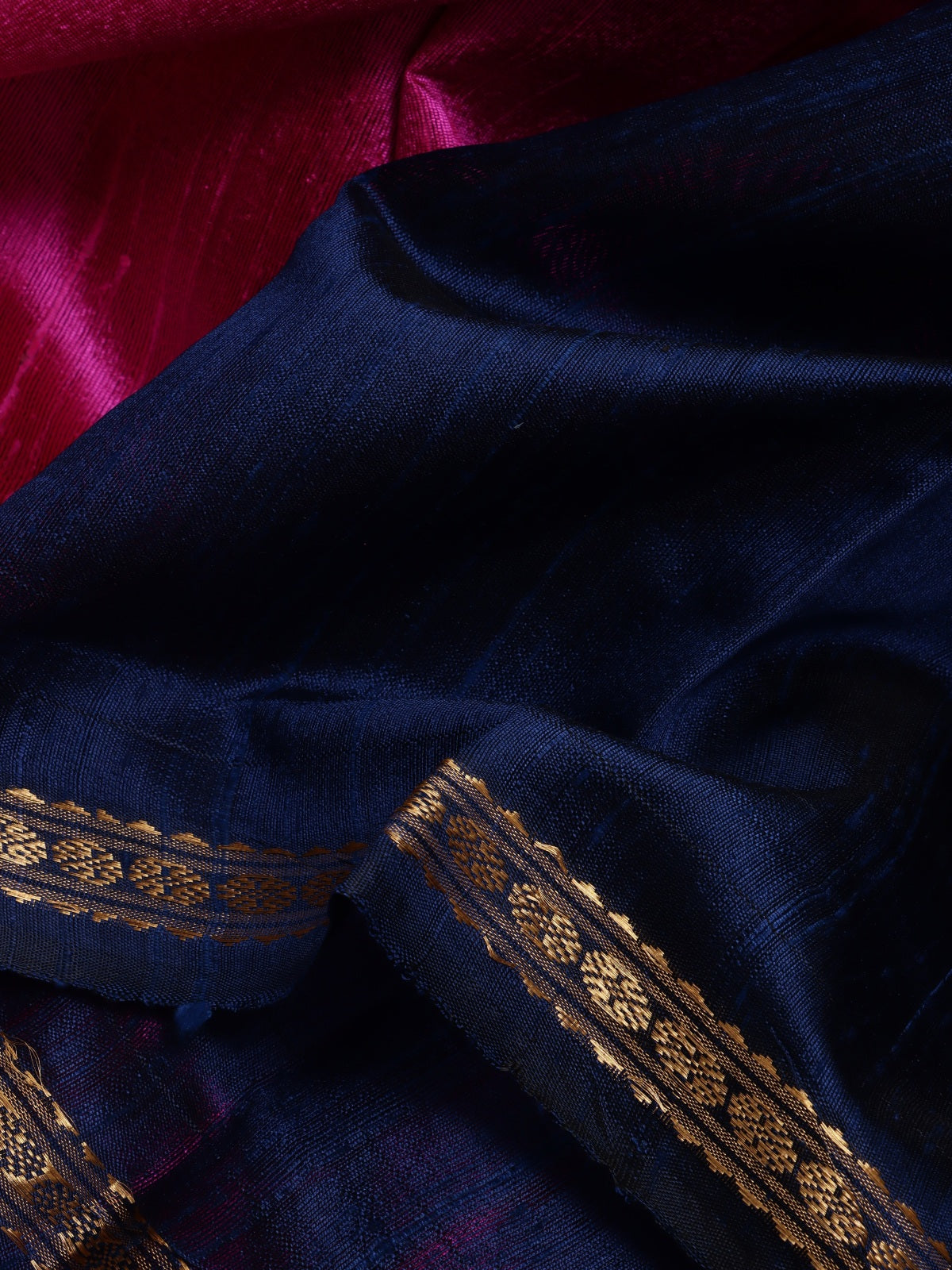 Magenta Pure Matka Silk Saree (Swara)
