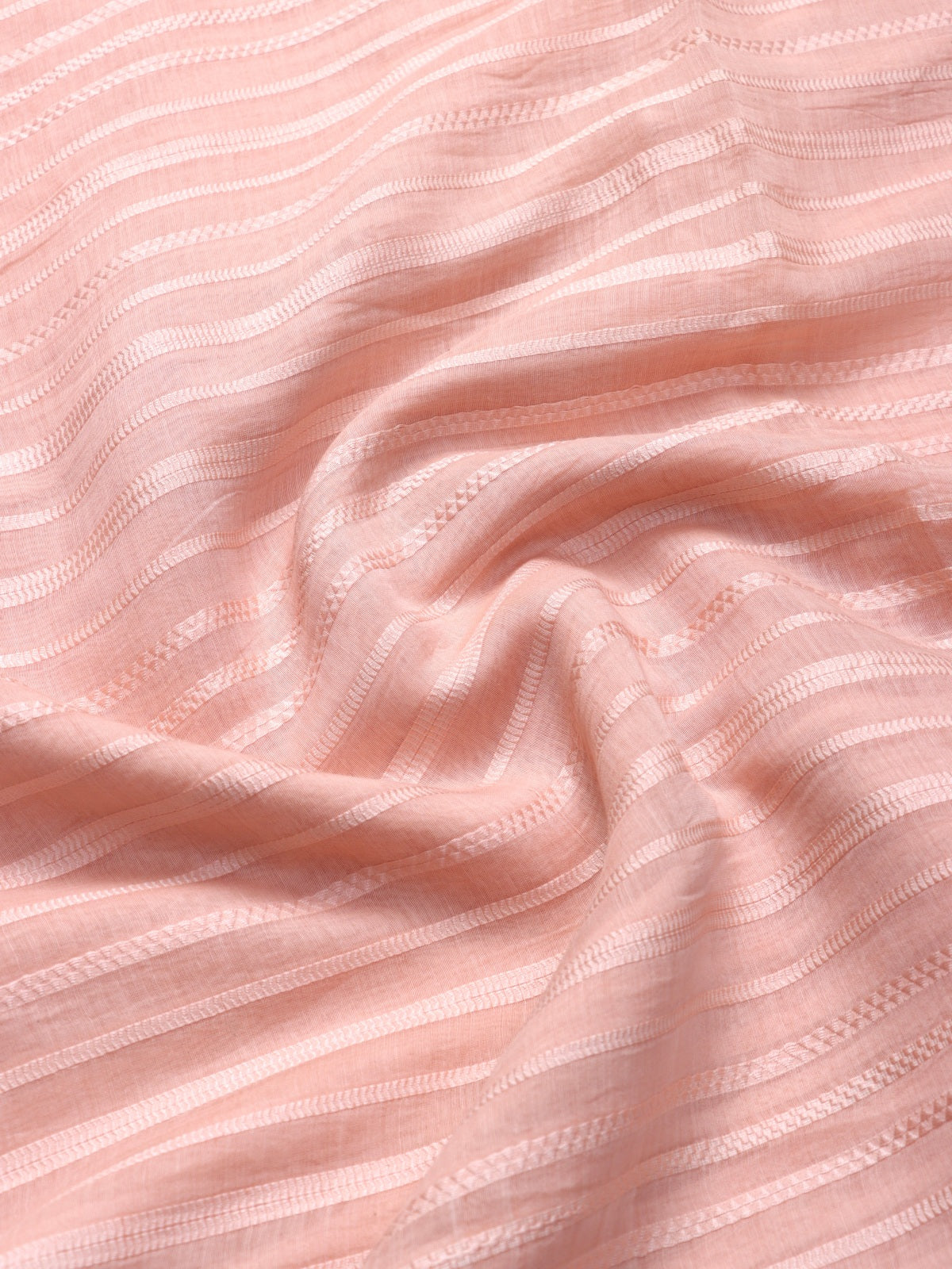 Peach Pure Mul Chanderi Saree (Swara)