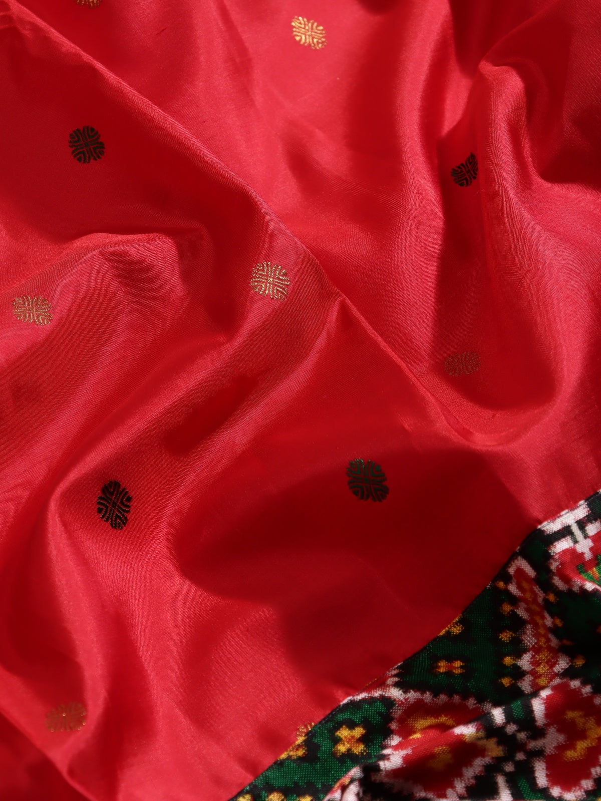 Bottle Green Patola Pure Kanchi Saree (Swara)