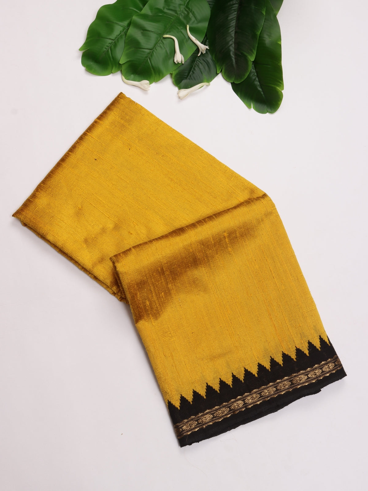 Yellow Pure Matka Silk Saree (Swara)