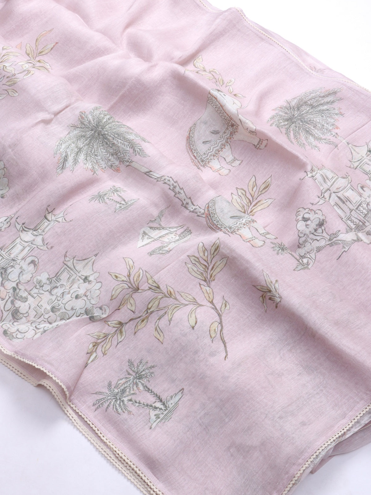 Pink Pure Mul Chanderi Saree (Swara)