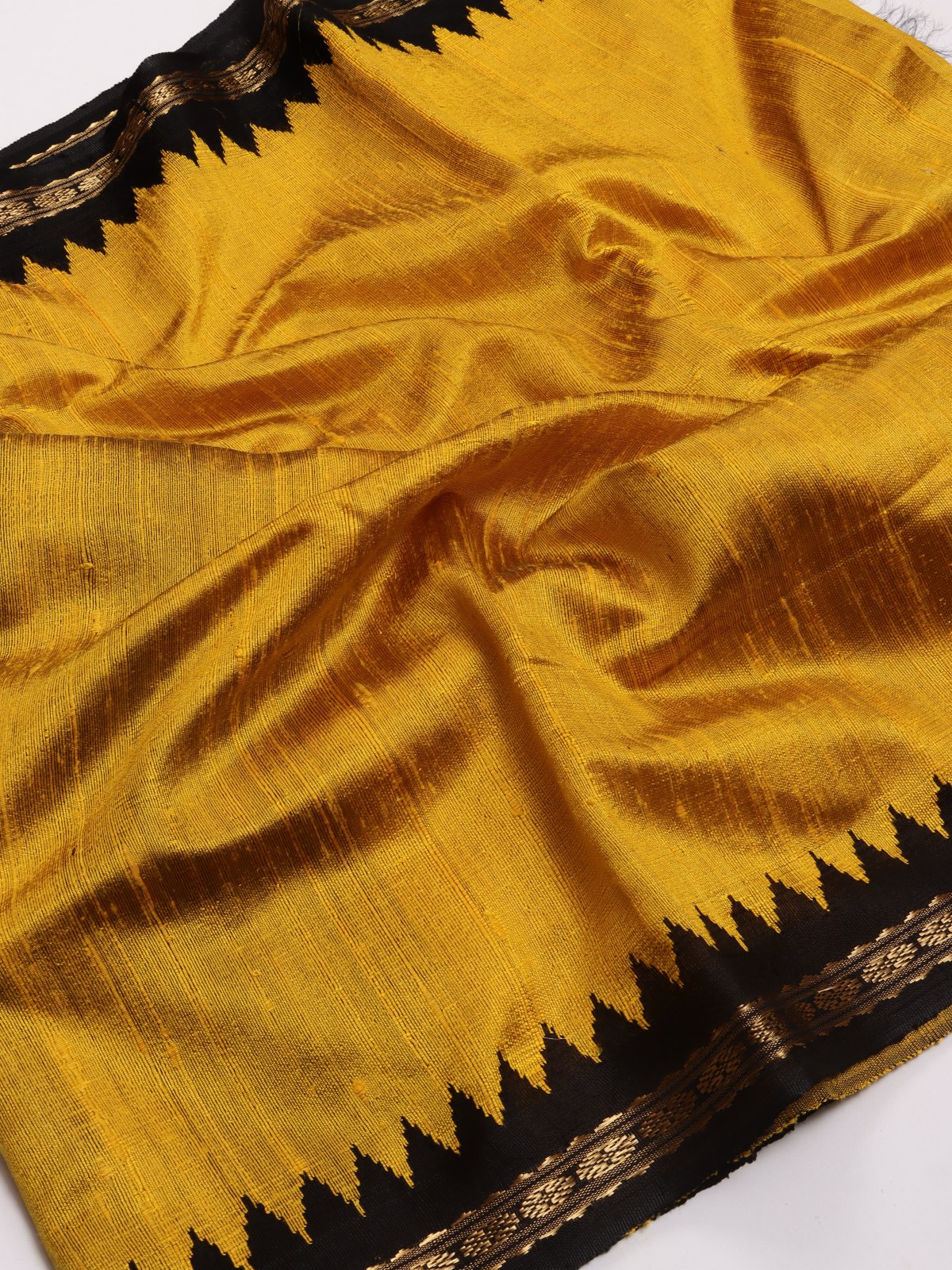 Yellow Pure Matka Silk Saree (Swara)