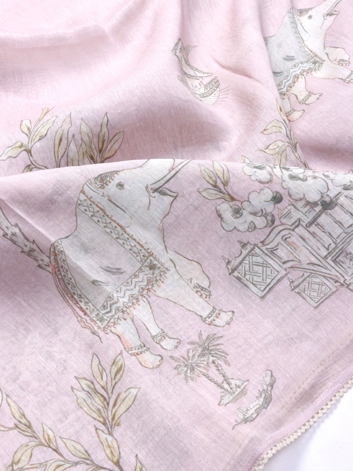 Pink Pure Mul Chanderi Saree (Swara)