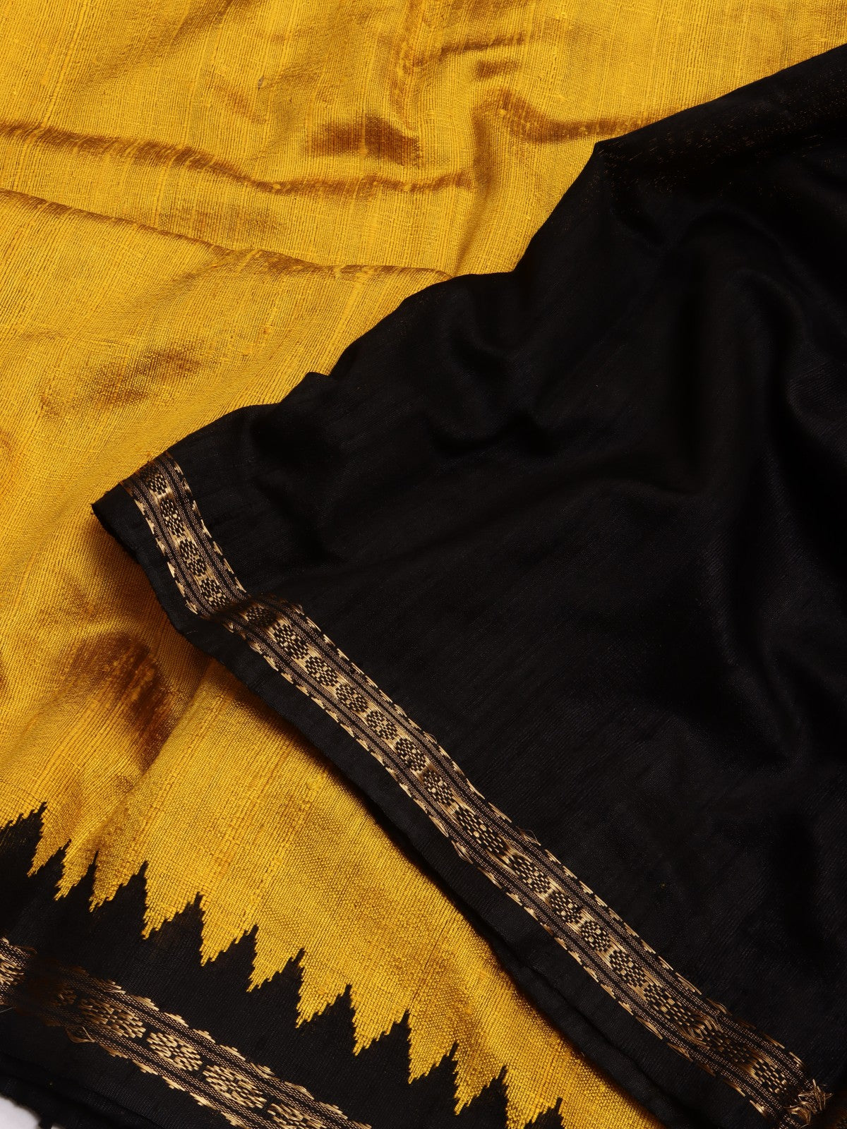 Yellow Pure Matka Silk Saree (Swara)