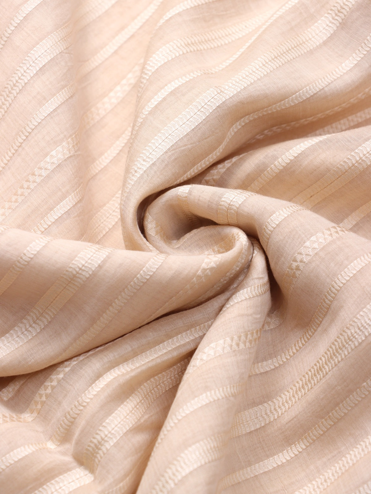 Beige Pure Mul Chanderi Saree (Swara)