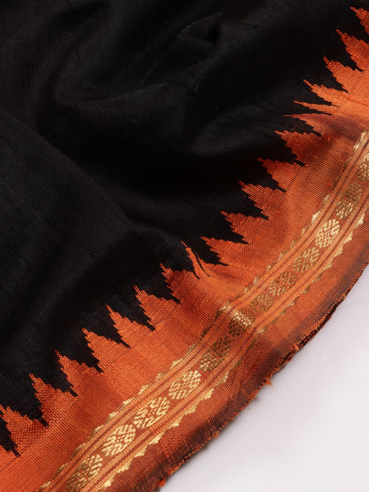 Black Ganga Jamuna Border Pure Matka Silk Saree (Swara)