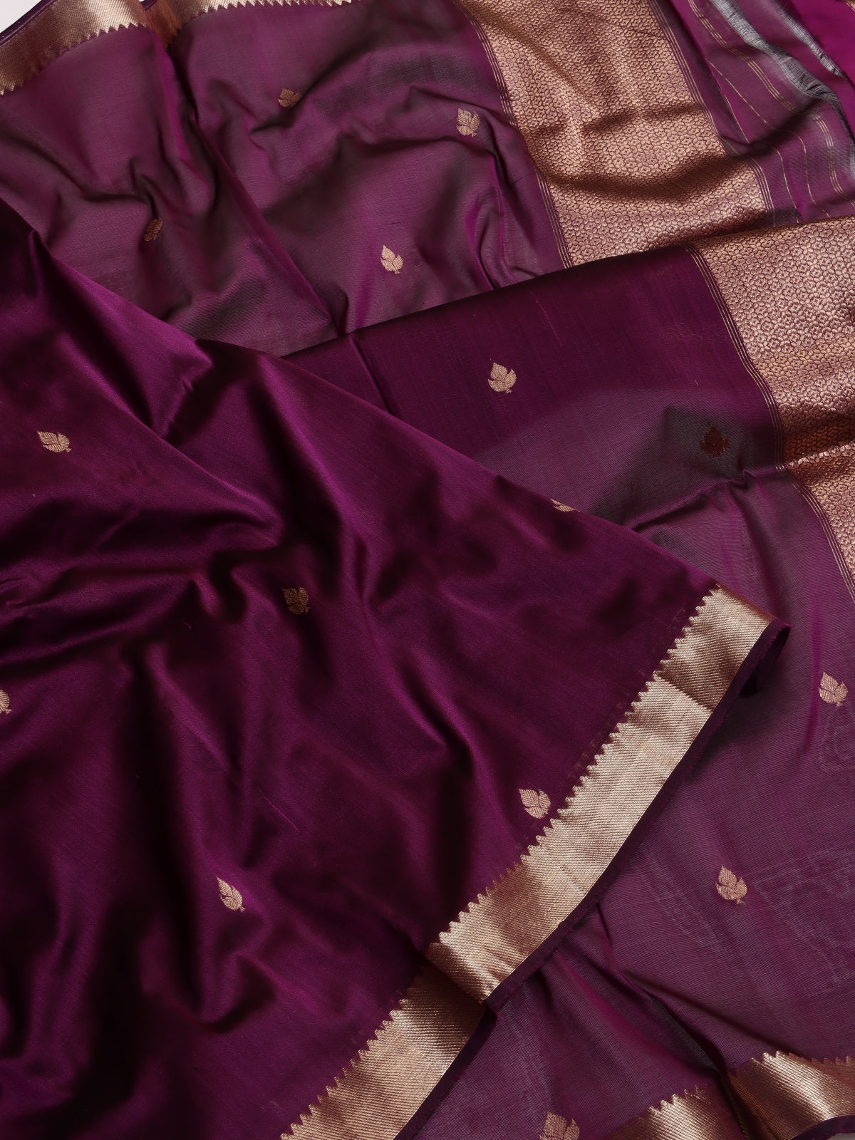Magenta Pure Kathan Banarasi Silk Dress Material (Swara)