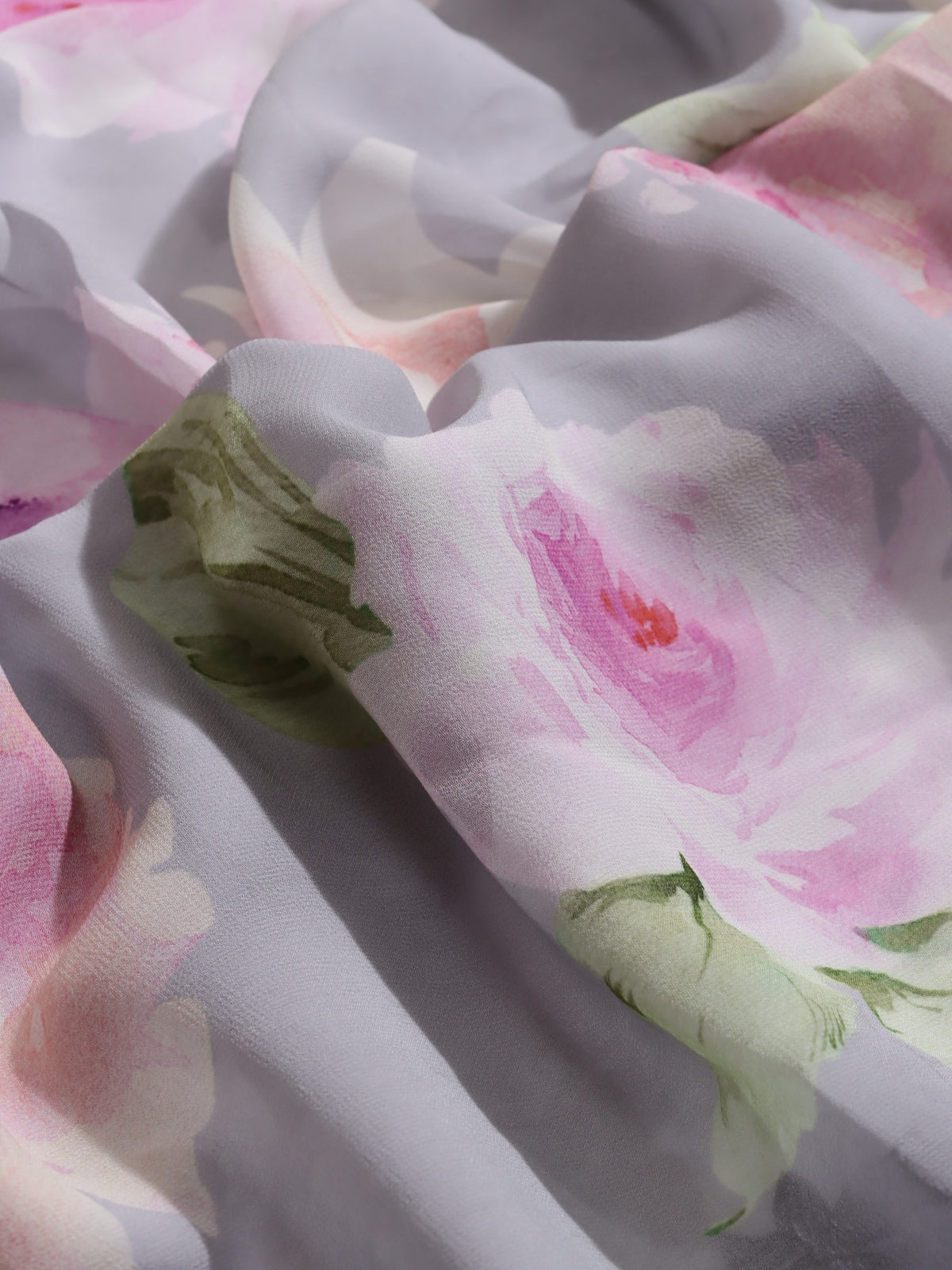 Lavender Pure Georgette Saree (Swara)