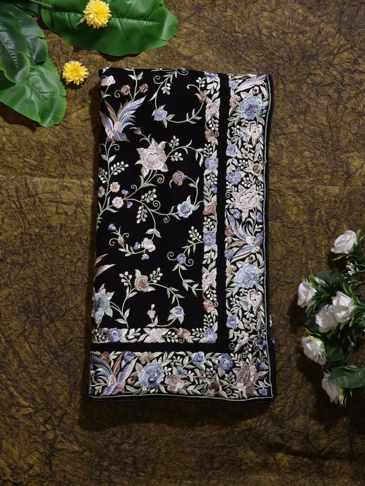 Black Parsi Work Georgette Saree (Swara)