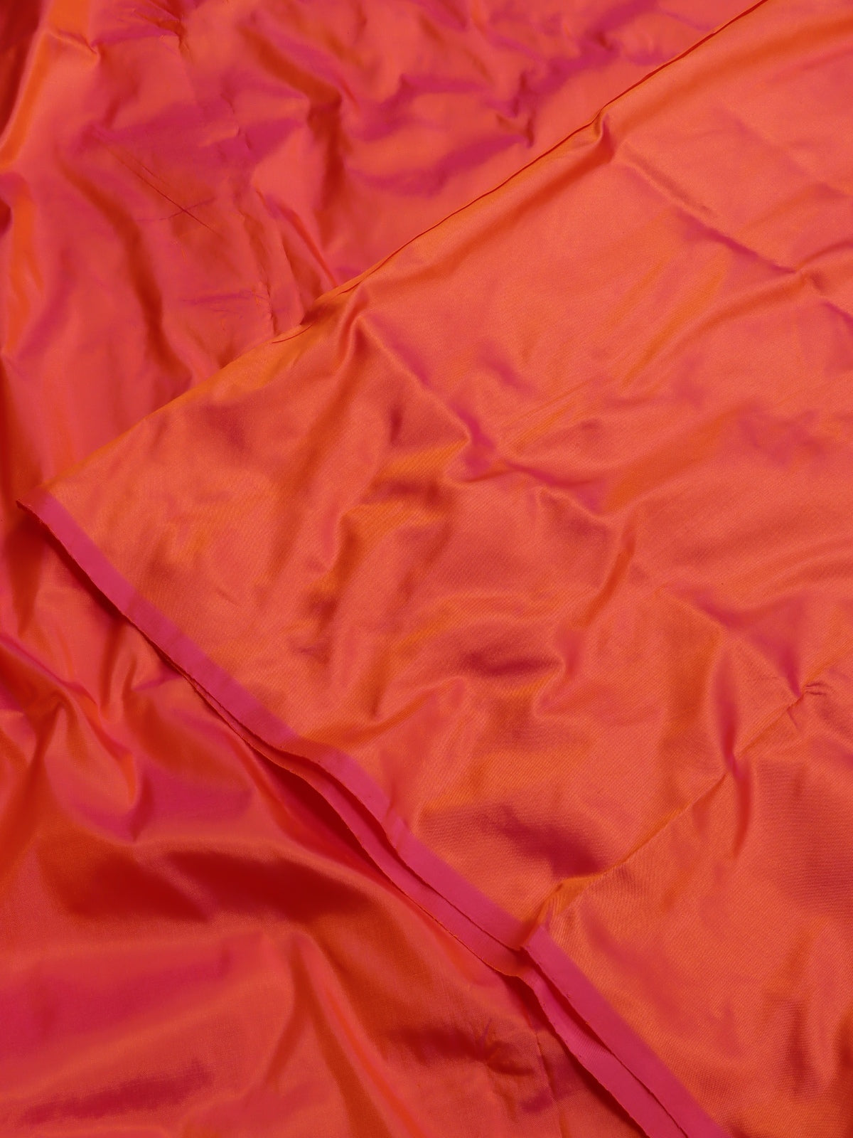 Orange Pure Kathan Banarasi Silk Dress Material (Swara)