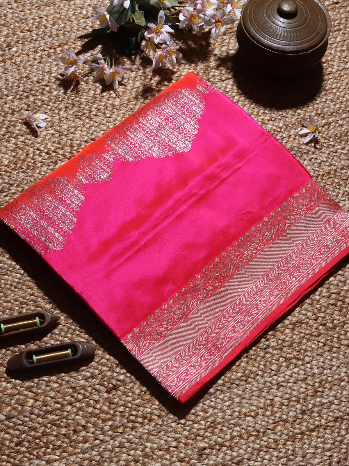 3D Pure Kathan Silk Saree (Swara)