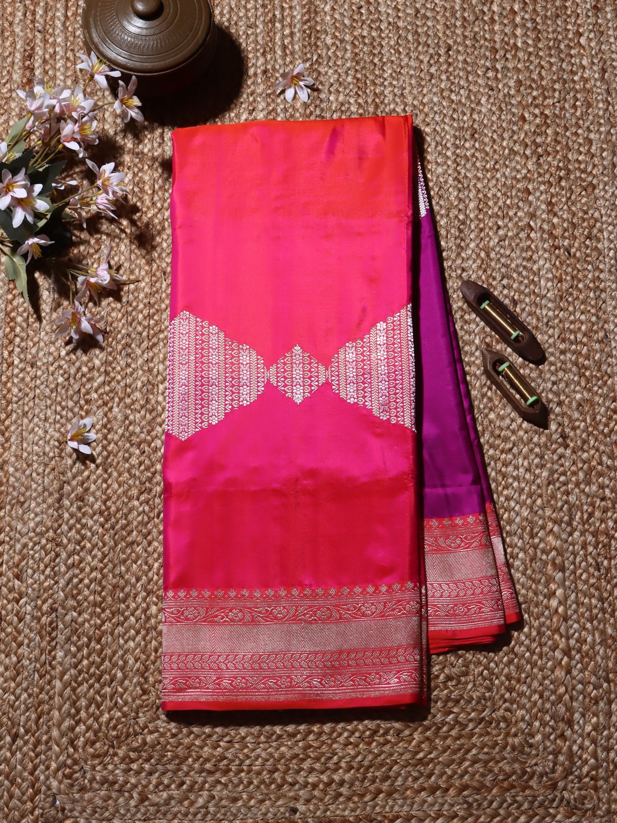 3D Pure Kathan Silk Saree (Swara)
