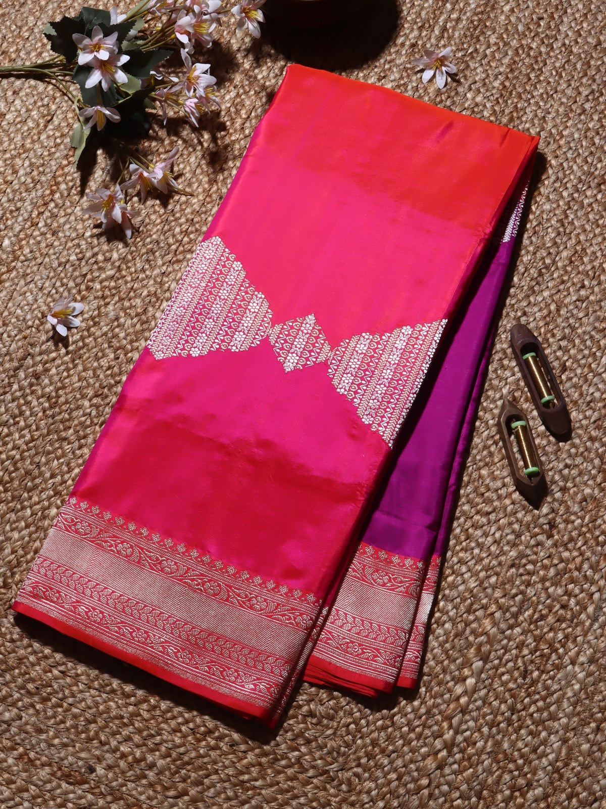 3D Pure Kathan Silk Saree (Swara)