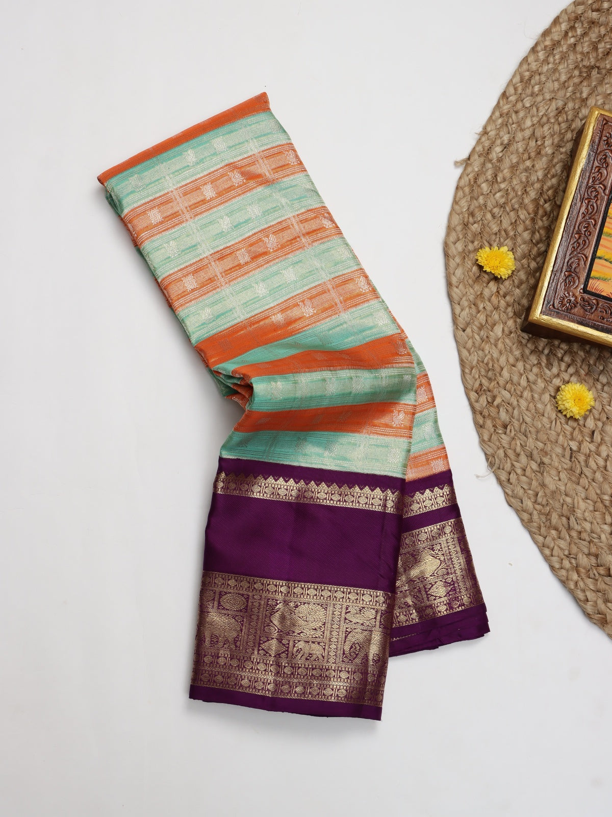 Purple Pure Kanchi Silk Saree (Swara)