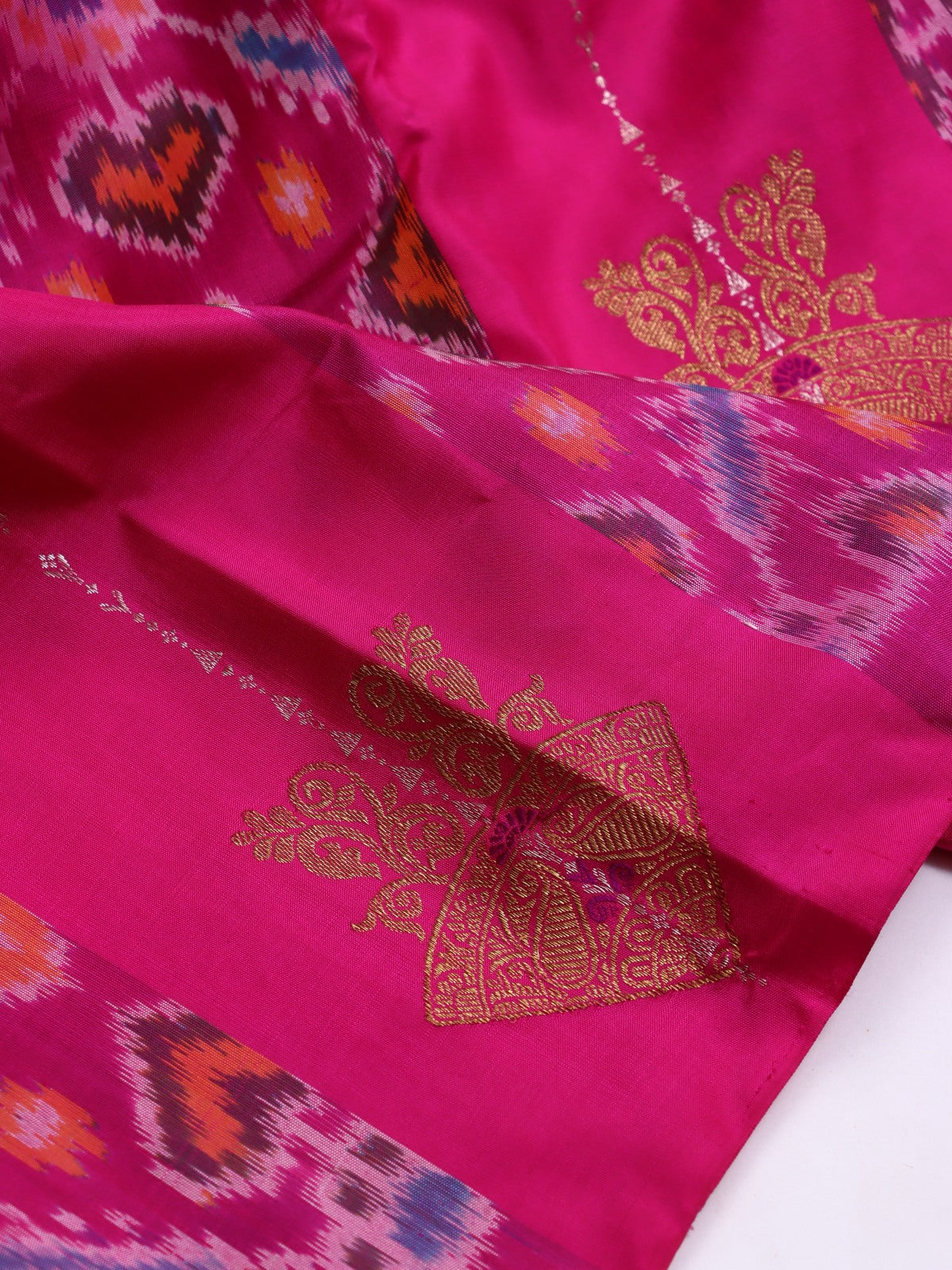 Pink Patola Kanchi Silk Saree (Swara)