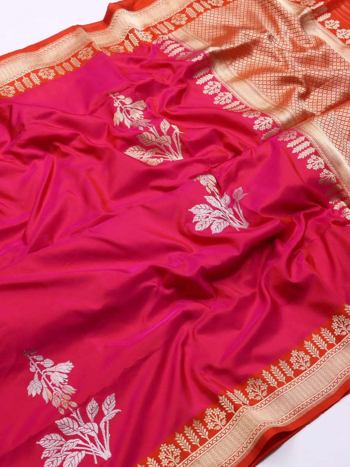 Pink Pure Kathan Silk Saree (Swara)