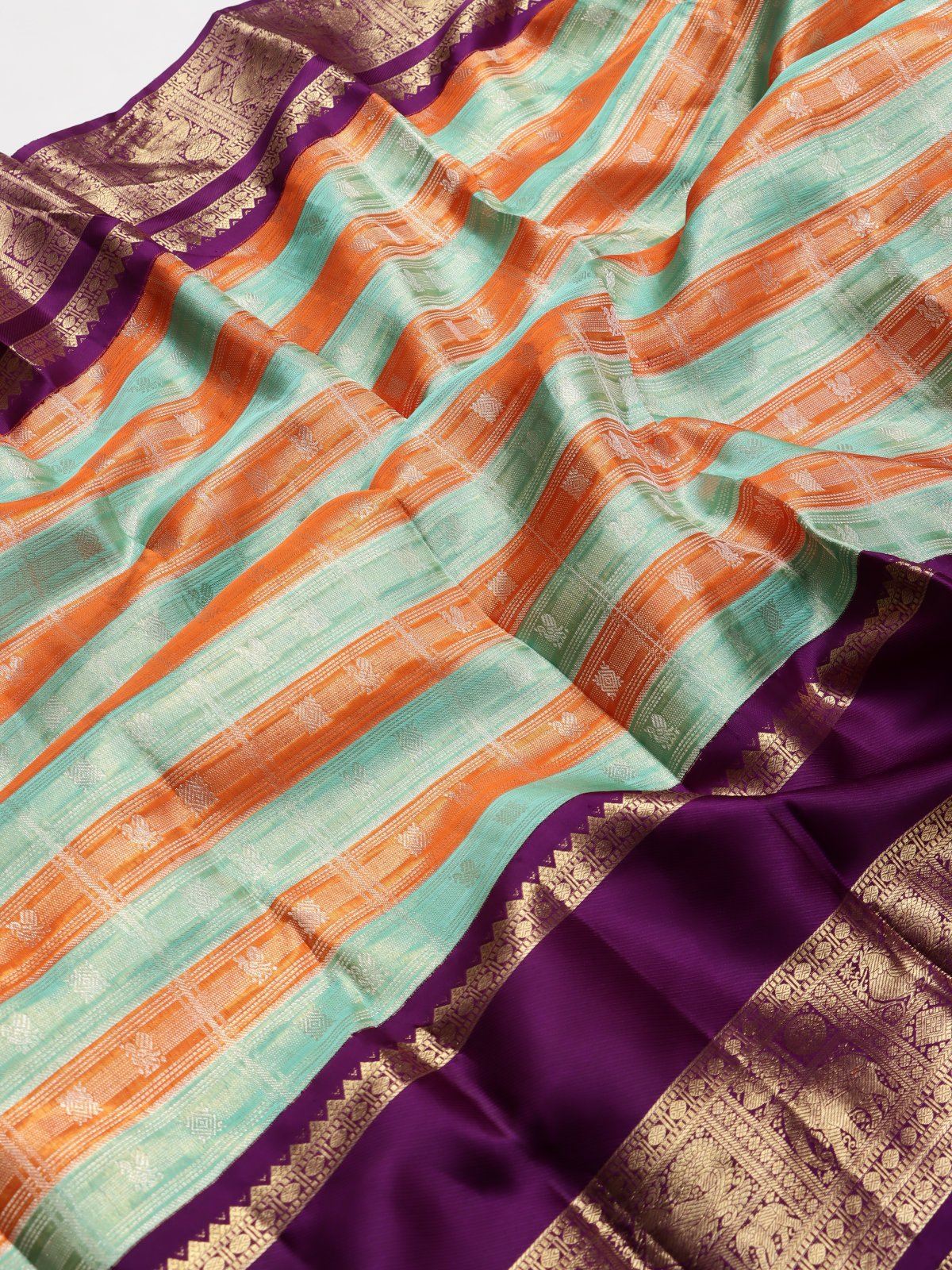 Purple Pure Kanchi Silk Saree (Swara)