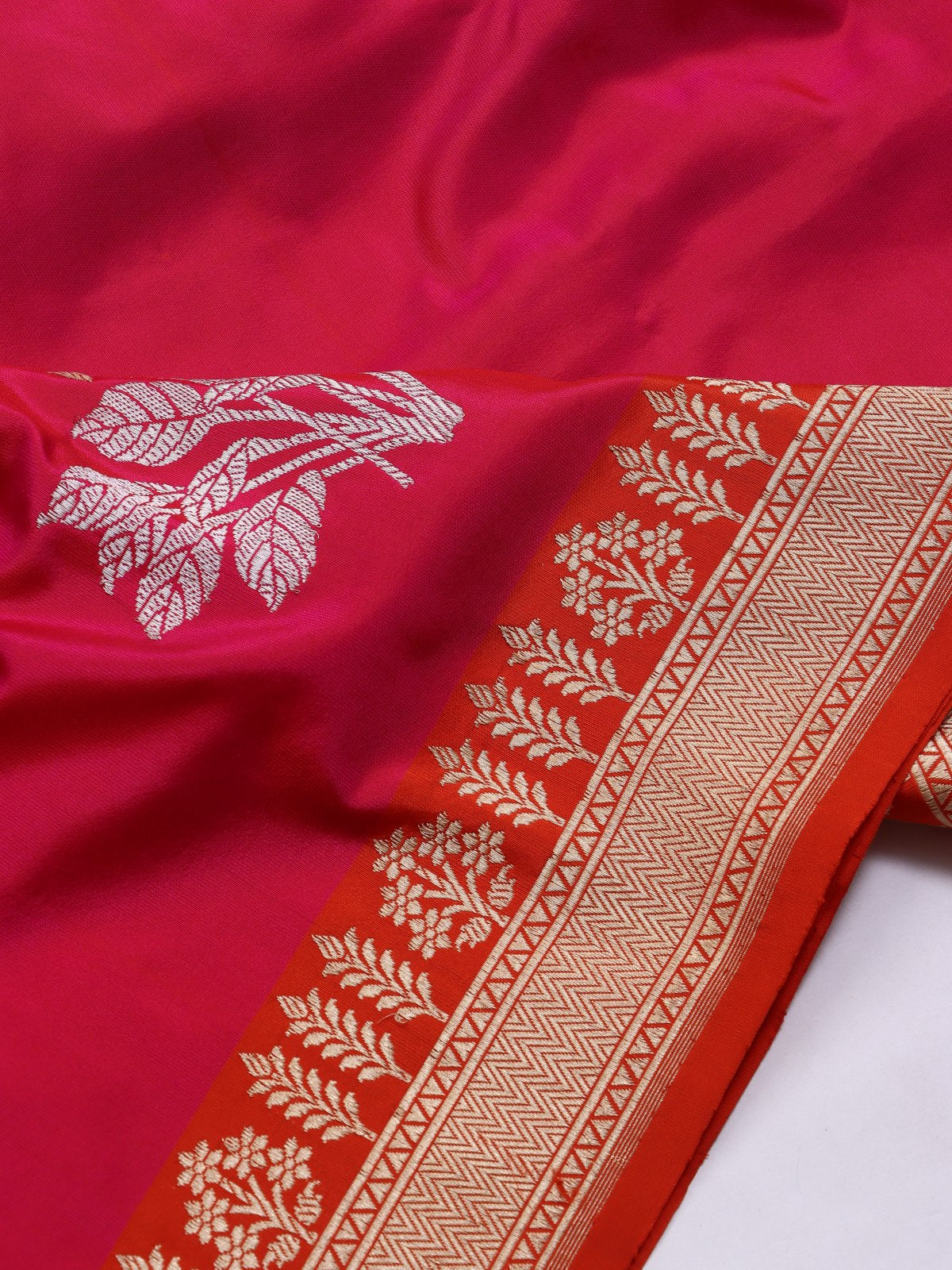 Pink Pure Kathan Silk Saree (Swara)
