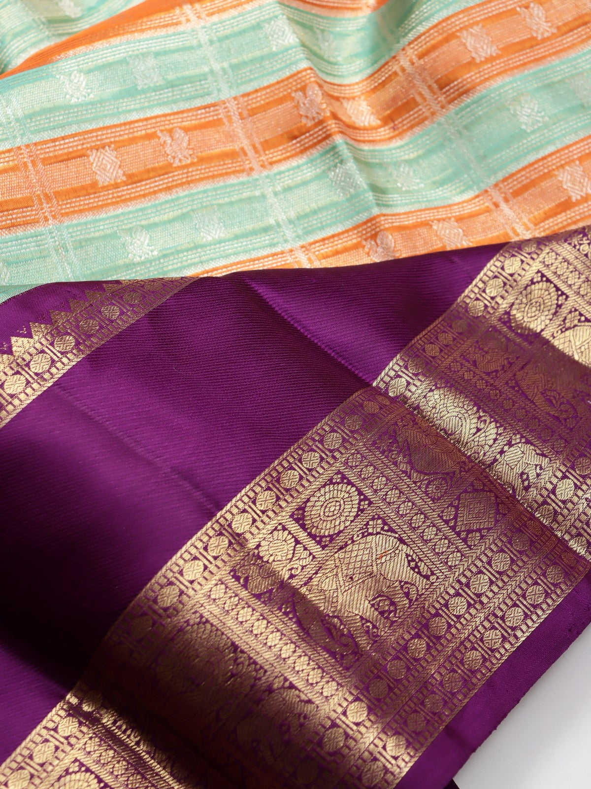 Purple Pure Kanchi Silk Saree (Swara)