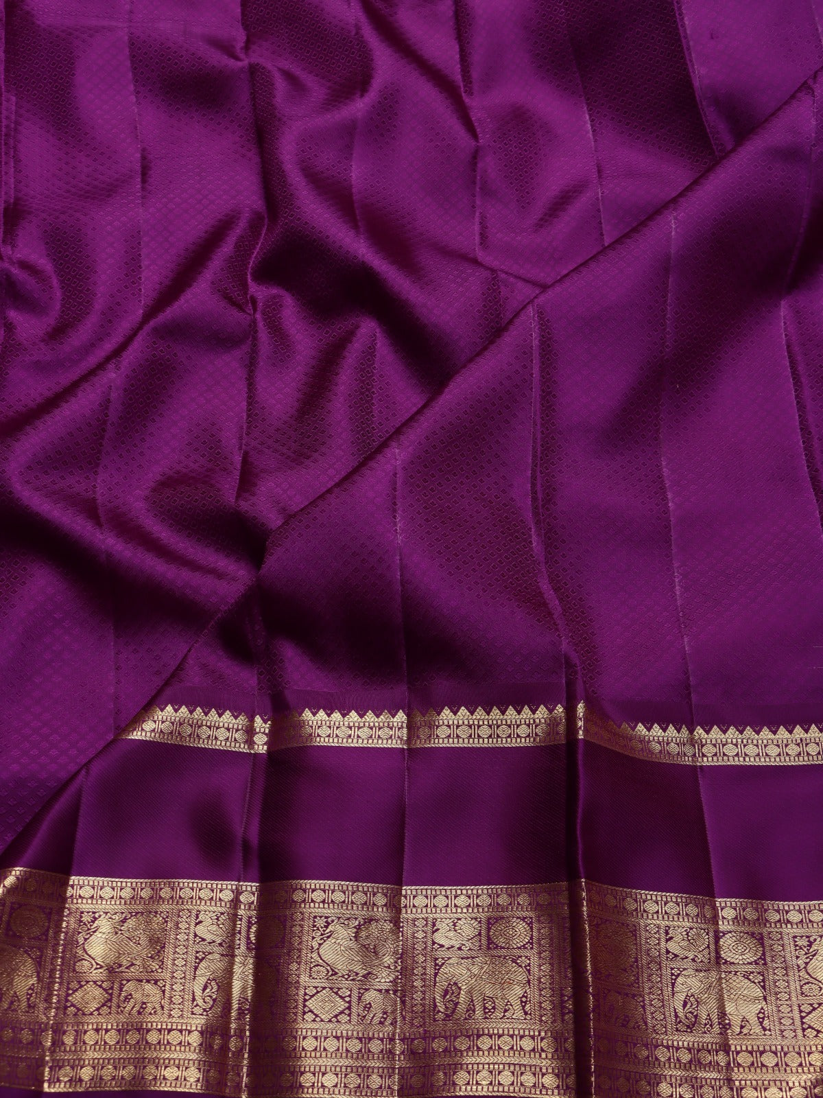 Purple Pure Kanchi Silk Saree (Swara)