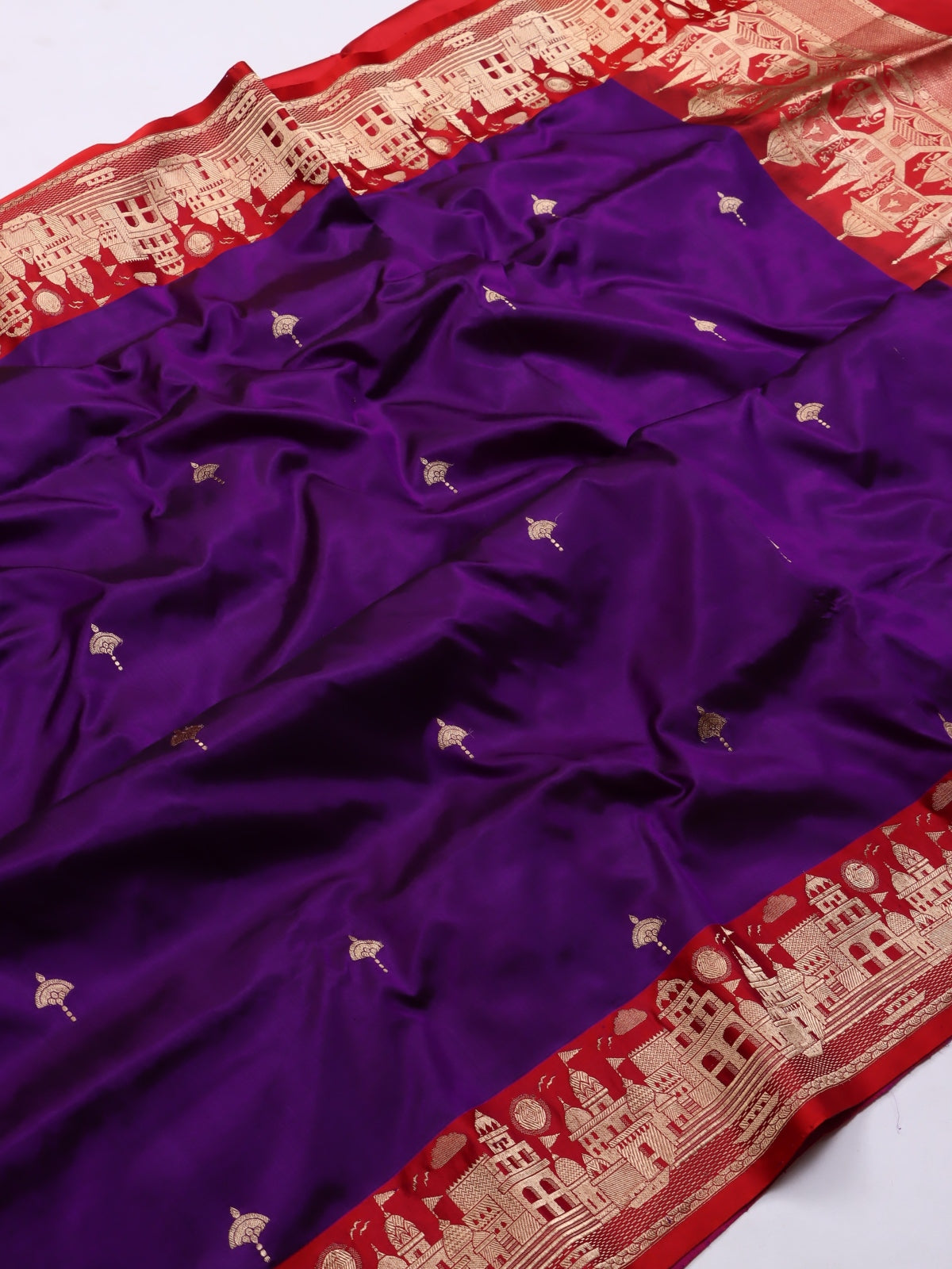 Purple Pure Kathan Silk Saree (Swara)