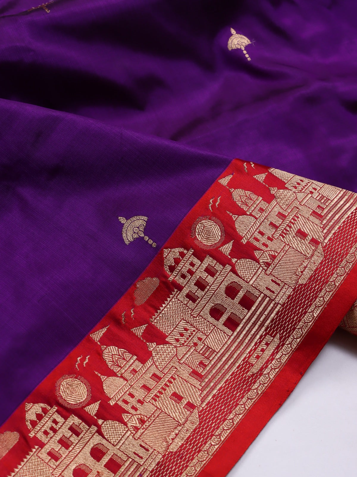 Purple Pure Kathan Silk Saree (Swara)