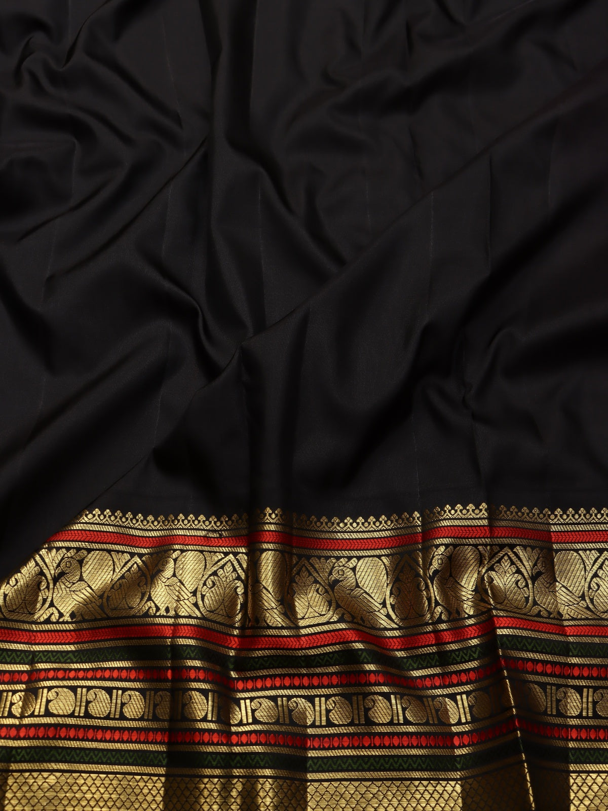 Red Pure Kanchi Silk Saree (Swara)