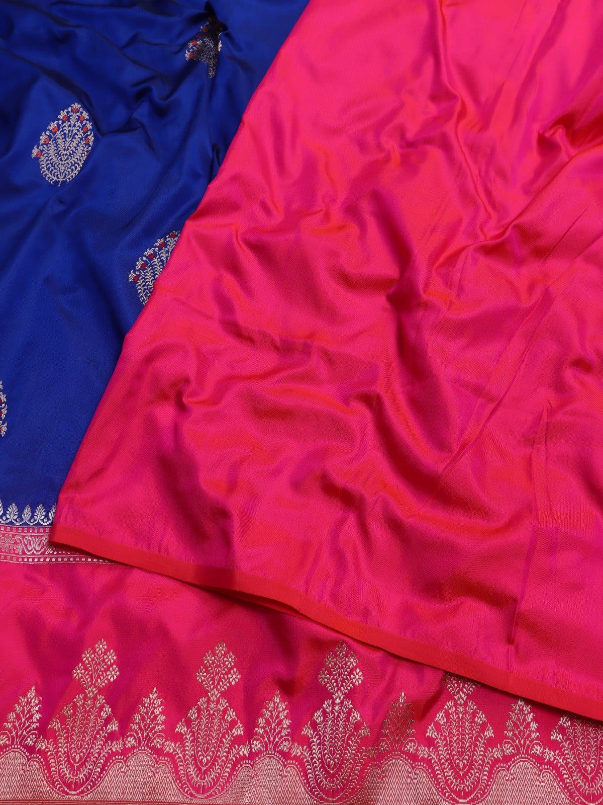 Royal Blue Pure Kathan Silk Saree (Swara)