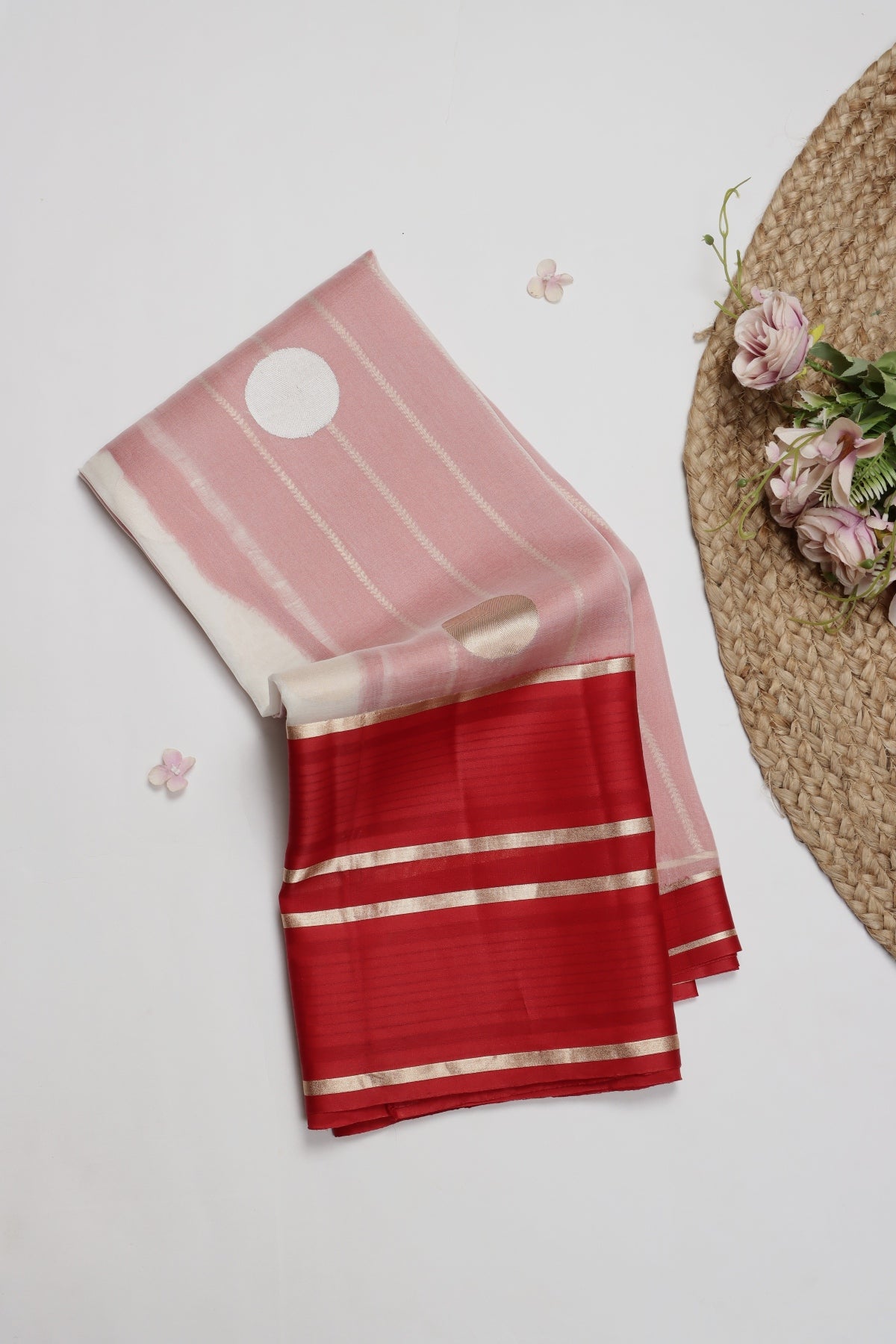 Red Pure Organza Saree (Swara)