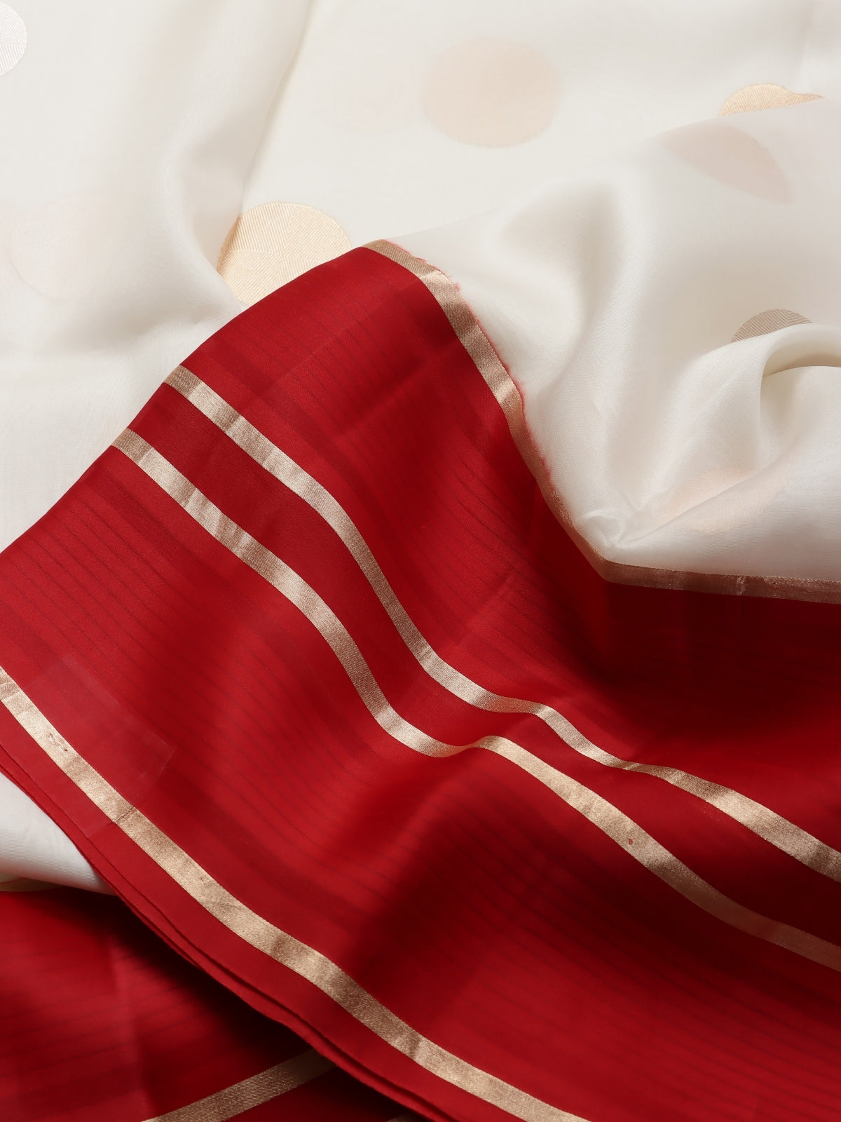 Red Pure Organza Saree (Swara)