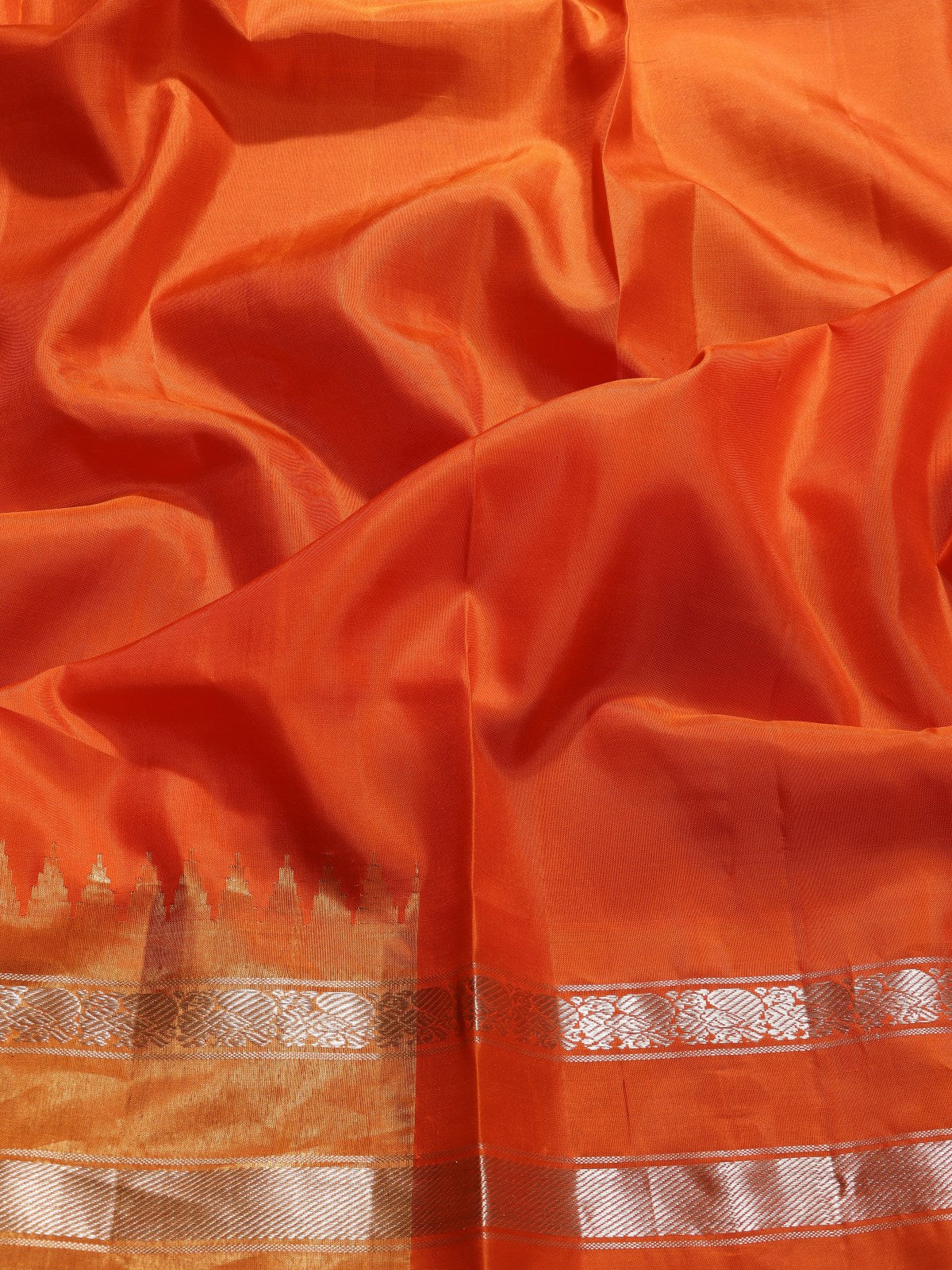 Brown Stripes Pure Modal Silk Saree (Swara)